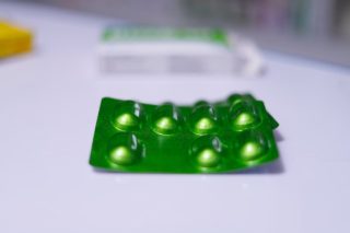 green blister of pills